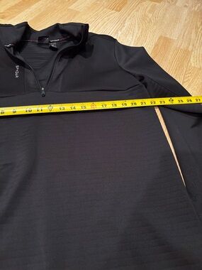 Spyder Men's Black Lightweight Quarter-Zip Shirt Jacket